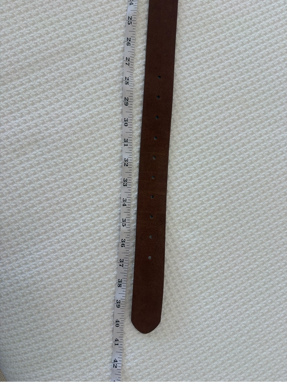 J Crew Suede Brown Belt with Square Buckle - Picture 4 of 5